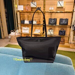 Tory Burch Nylon Large Tote 166469 In Black $300